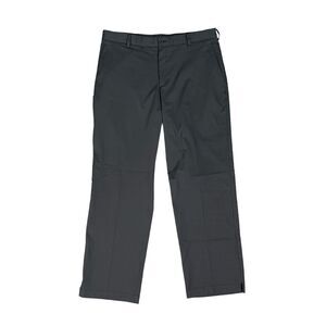 Nike Golf Pant Mens 36 Gray Tour Pinstripe DriFit Flat Front Stretch Performance